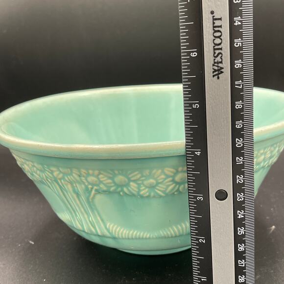 1930s Homer Laughlin Apple Tree Mixing Bowl 9 Inch - Picture 13 of 13